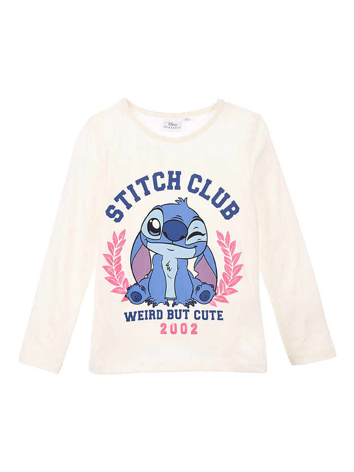 

Lilo & Stitch Футболка с длинными рукавами «Лило и Стич» кремового цвета