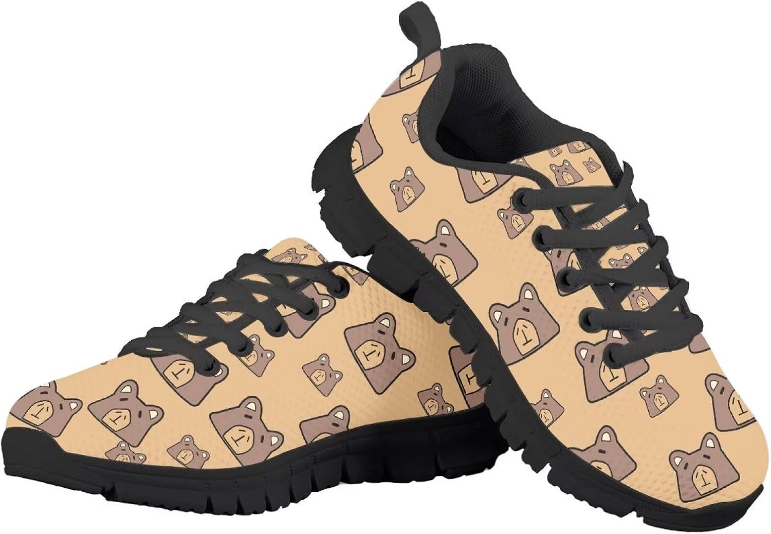 

Детские кроссовки с мультяшным рисунком, нескользящие, для мальчиков и девочек, дышащие, сетчатые, модные спортивные кроссовки для малышей, размеры 11-13/детей постарше, размеры 1-5 Quxjehoe, Bears