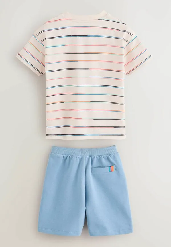 Спортивные штаны в полоску стандартного кроя Paul Smith Junior, Stone Blue — фото 2