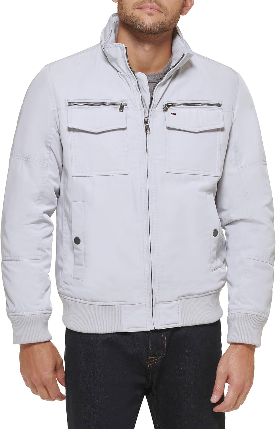 

Мужская водонепроницаемая куртка-бомбер Tommy Hilfiger Performance (стандартная и для больших и высоких), Ice