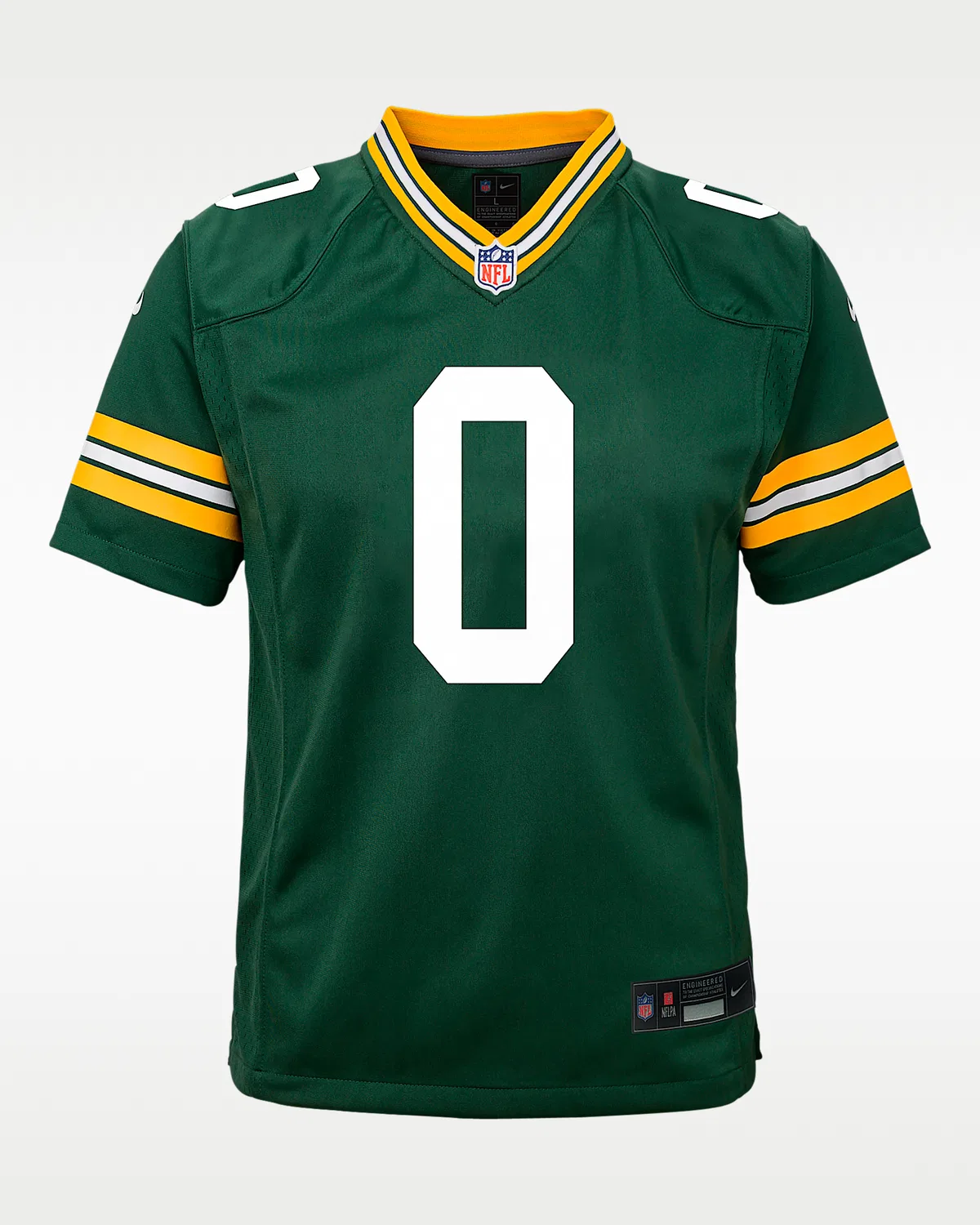Детская большая футболка Nike NFL Game Jersey Matthew Golden Green Bay Packers, выбор первого раунда драфта 2025, Green