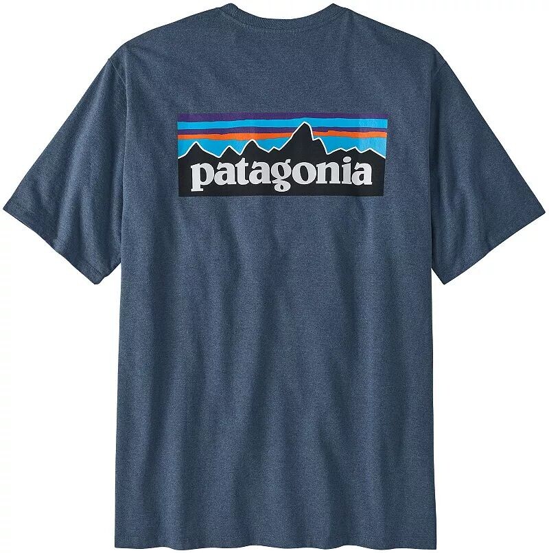 

Мужская футболка Patagonia P-6 с логотипом Responsibili и короткими рукавами