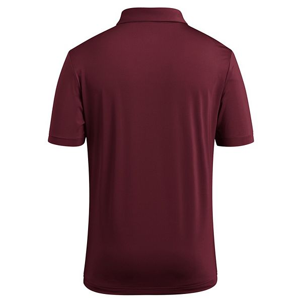 Мужская поло Texas A&M Aggies Ultimate 365 цвета марсала Adidas — фото 4