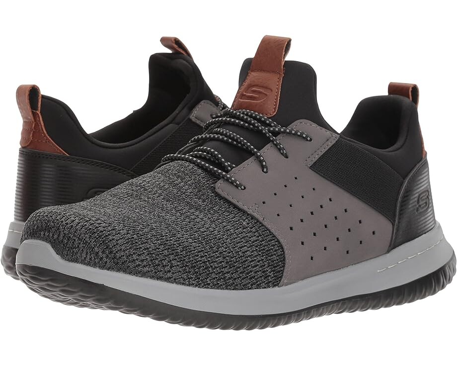 

Кроссовки SKECHERS Classic Fit Delson Camben, цвет Black/Gray, Серый, Кроссовки SKECHERS Classic Fit Delson Camben, цвет Black/Gray