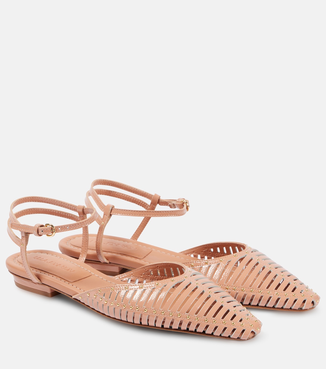 Туфли из фиолетовой кожи Ulla Johnson, Siena