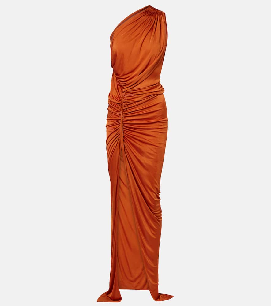 

Авра плиссированное платье-майка с одним плечом Rick Owens, Orange