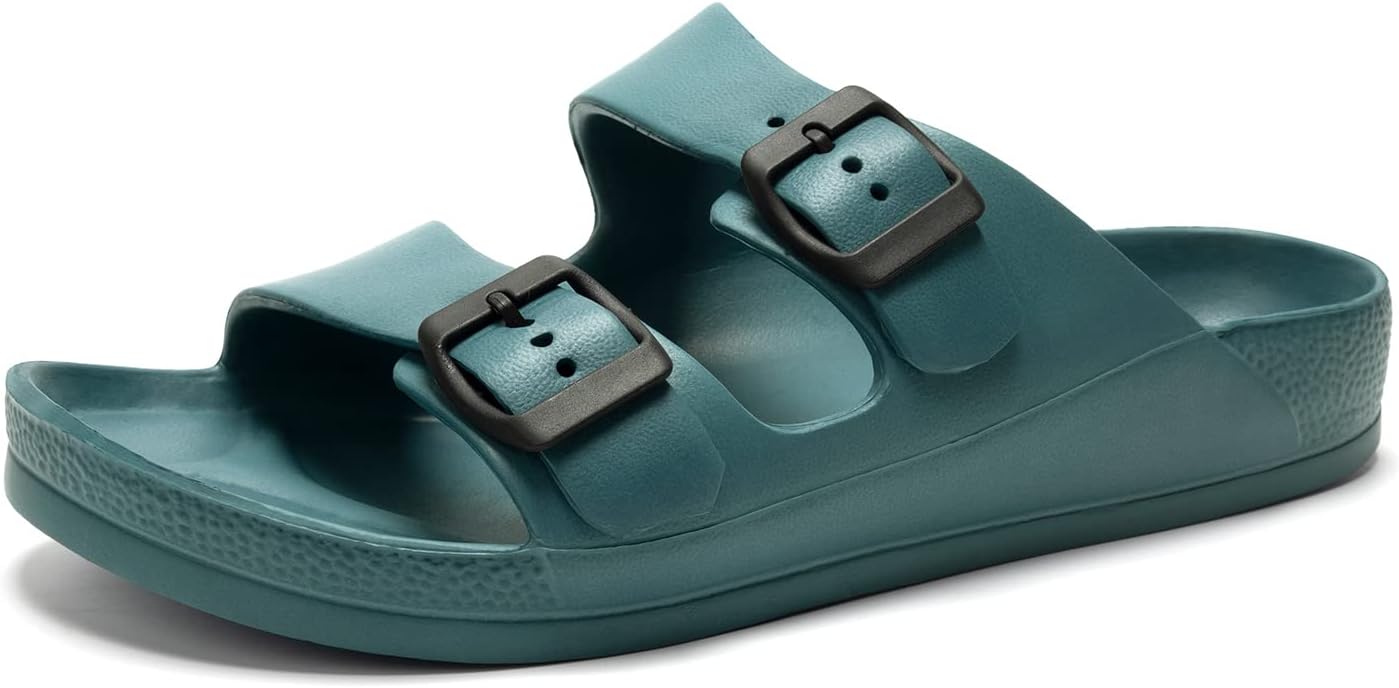 

Мужские сандалии FUNKYMONKEY с двумя пряжками, регулируемые, из комфортного EVA, с плоской подошвой, синий