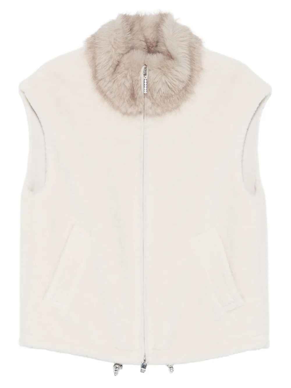 

Жилет с меховым воротником Marccain, нейтральный