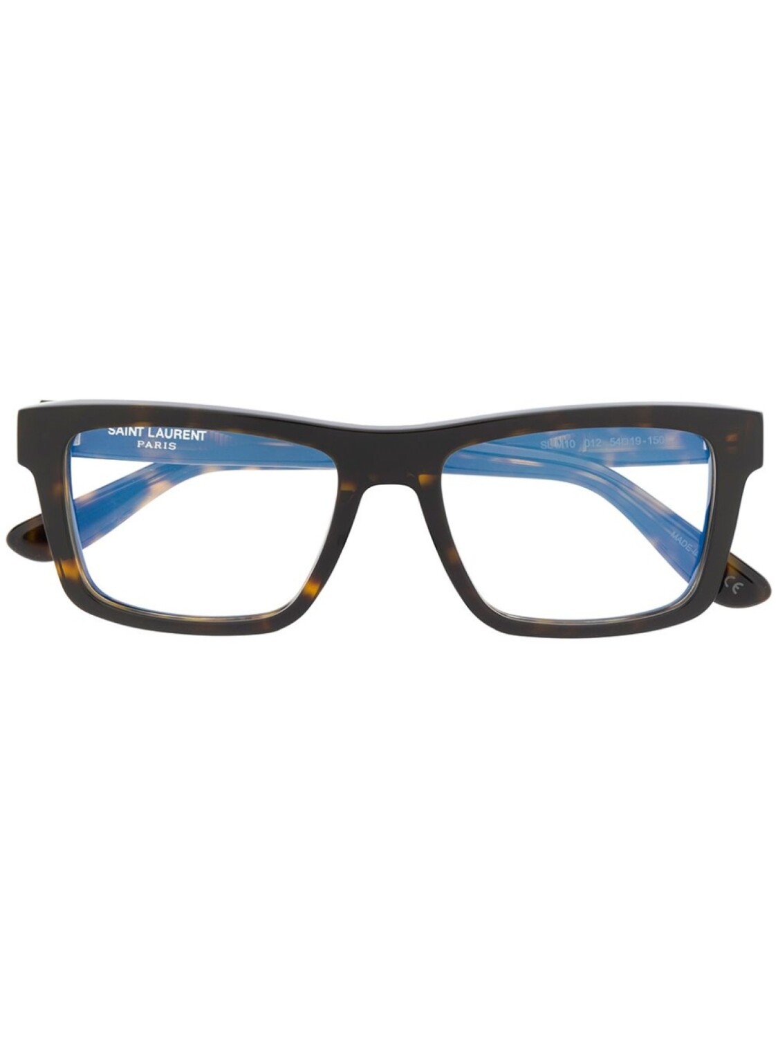 

Солнцезащитные очки в квадратной оправе Saint Laurent Eyewear, коричневый