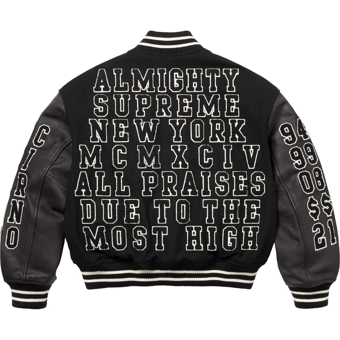 

Supreme Похвальная бейсбольная куртка, Black