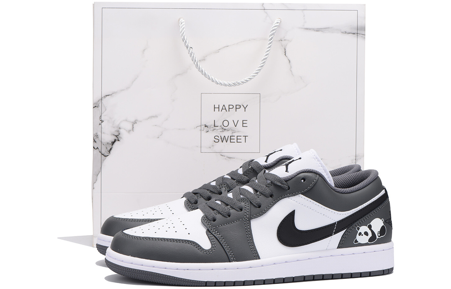 

Баскетбольные кроссовки Air 1 Vintage Unisex Low-Top Black Grey Jordan