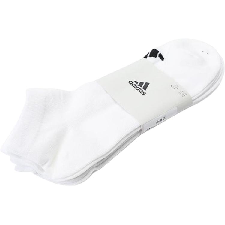 Унисекс носки щиколотка 3 пары Adidas, 6 пар (черный/белый/светло-серый) — фото 4