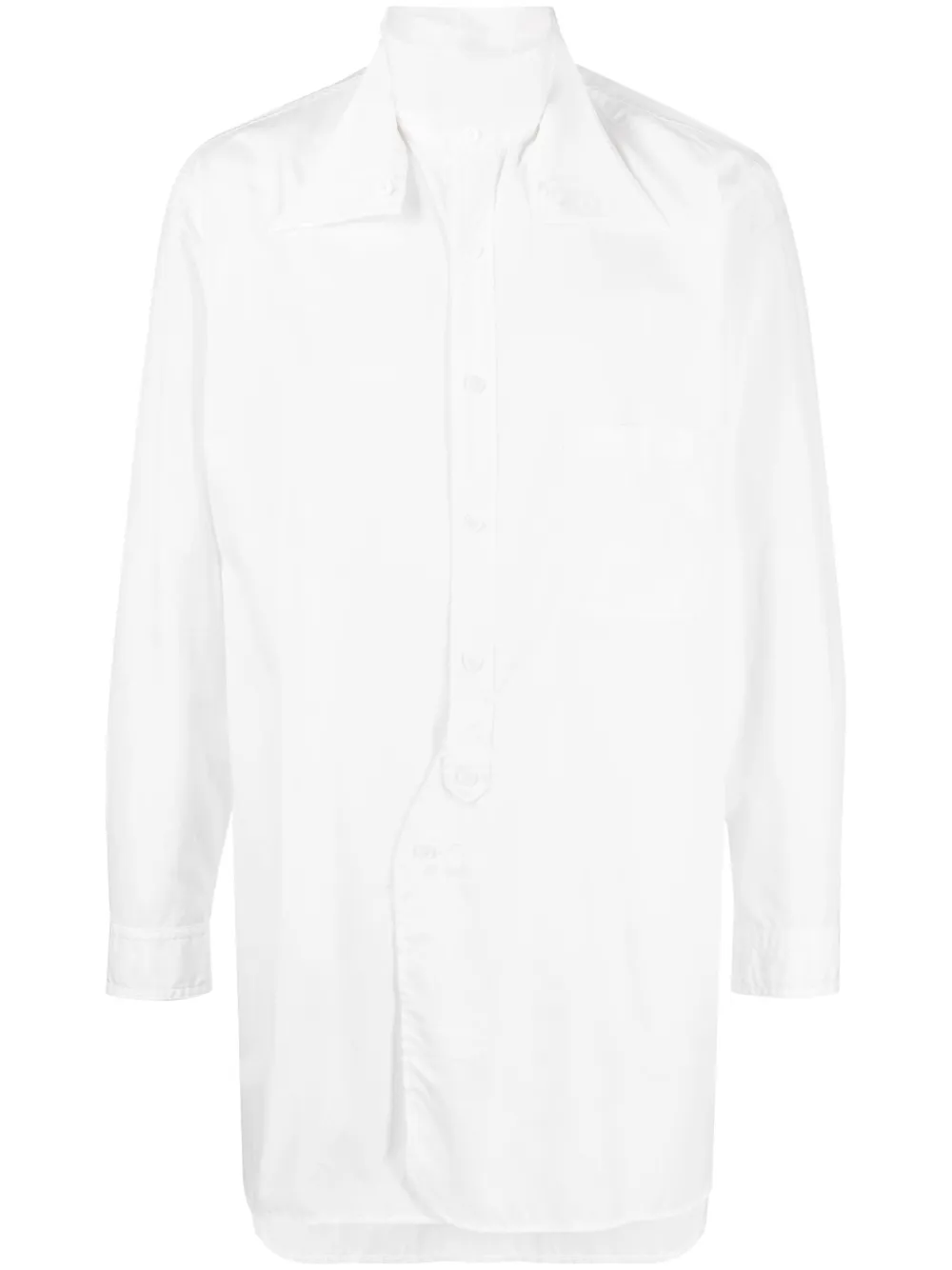 

Многослойная рубашка Yohji Yamamoto, белый