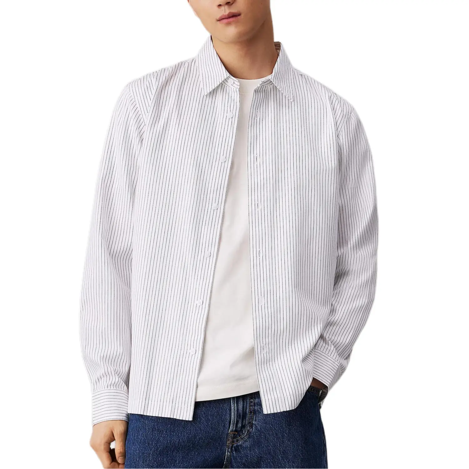 

Calvin Klein Рубашка Europe Version мужская ярко-белая