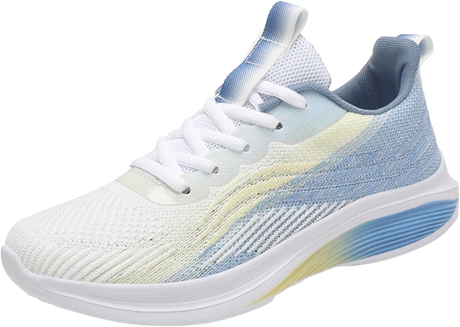 

Мужские повседневные кроссовки Новый дизайн Сочетание цветов Стиль для пар Легкие и нескользящие Шнуровка Кожаные мужские повседневные кроссовки Generic, синий