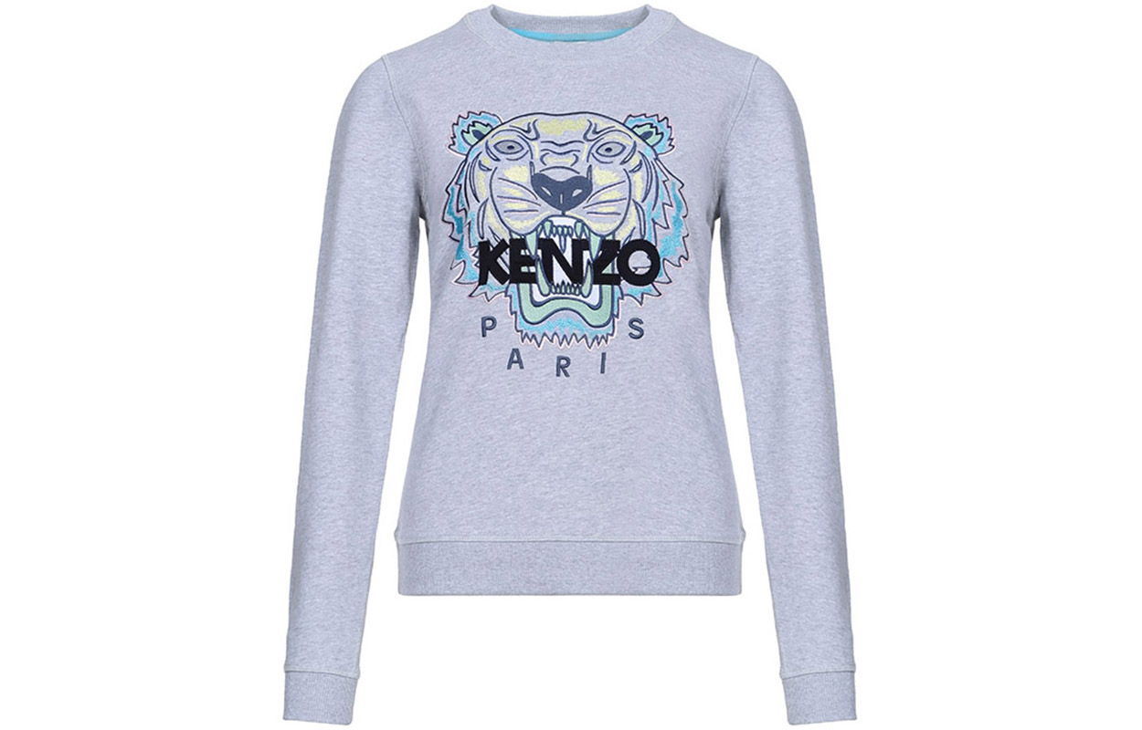 

Свитшот женский Kenzo, жемчужно-серый