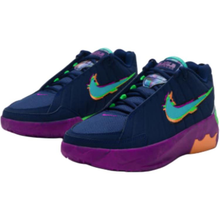 Детские баскетбольные кроссовки LeBron Witness 9 для подростков Nike, фиолетовый — фото 3