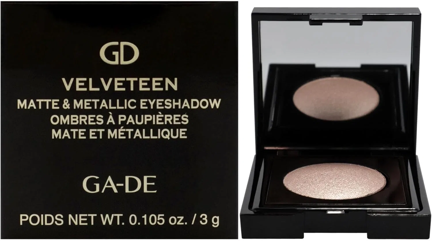 Тени для век GA-DE Velveteen Metallic Eyeshadow Mono, 3.0 г, оттенок 185-elegance