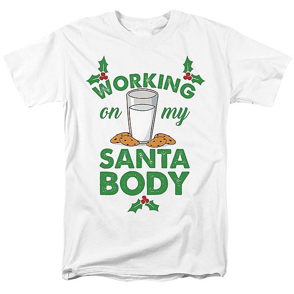 

Футболка Unisex Adult Working on my santa body for christmas Licensed Character