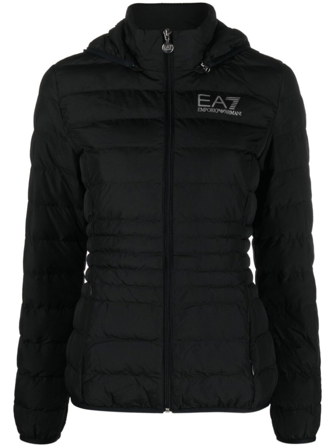 

Ea7 Emporio Armani пуховик с логотипом, черный