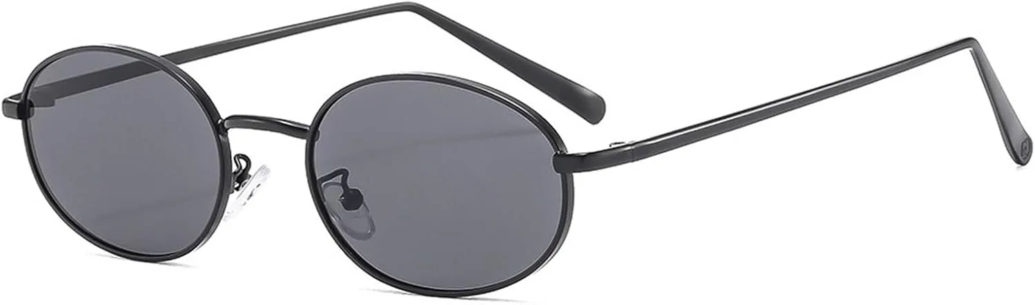 

Женские солнцезащитные очки в тонкой металлической оправе для вождения на открытом воздухе, мужские солнцезащитные очки для поездок на работу Generic, Black