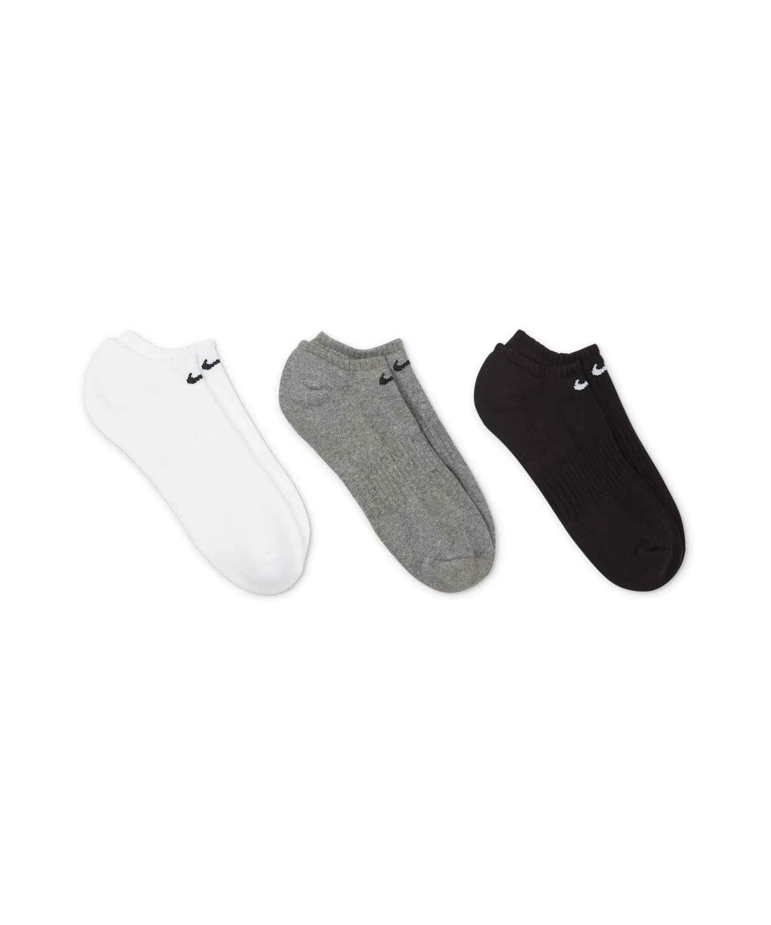 Невидимые тренировочные носки Nike Everyday Cushioned Training (3 пары) SX7673-964, разноцветные — фото 3