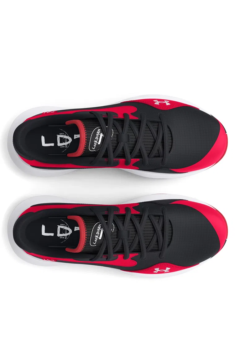 Кроссовки баскетбольные низкие Lockdown 7, Unisex Under Armour, белый/черный/красный — фото 4