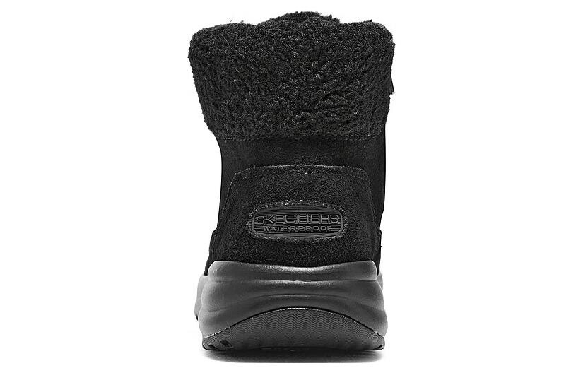 Зимние ботинки Skechers с мехом на шнуровке, черный — фото 3
