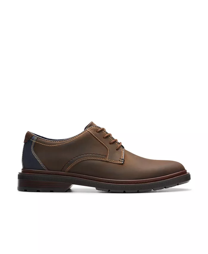 Мужские туфли Burchill Derby на шнуровке Clarks, коричневый/бежевый — фото 2