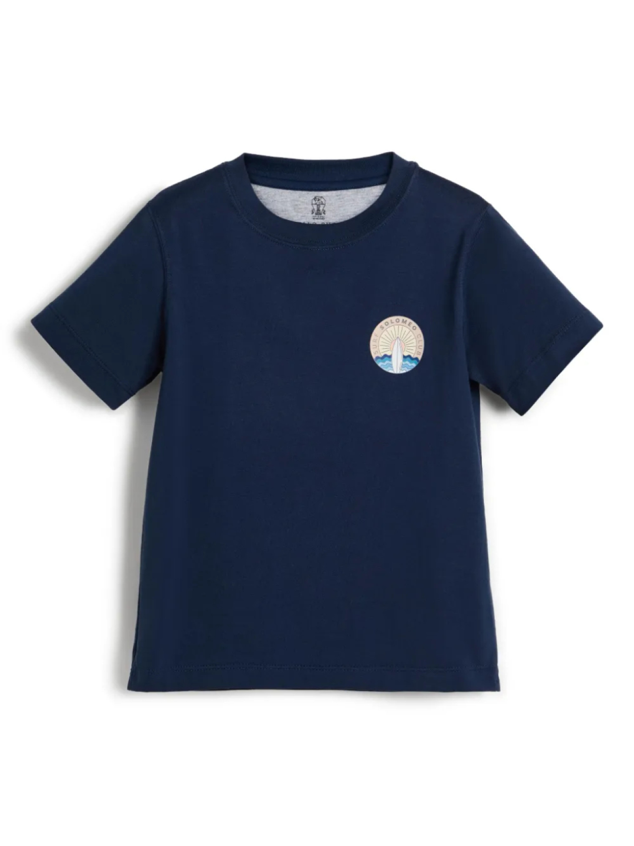 

Brunello Cucinelli Kids футболка с графичным принтом, синий
