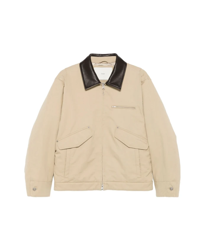 

Бежевая куртка с воротником из шерстяной смеси и кожи Dunst, бежевый