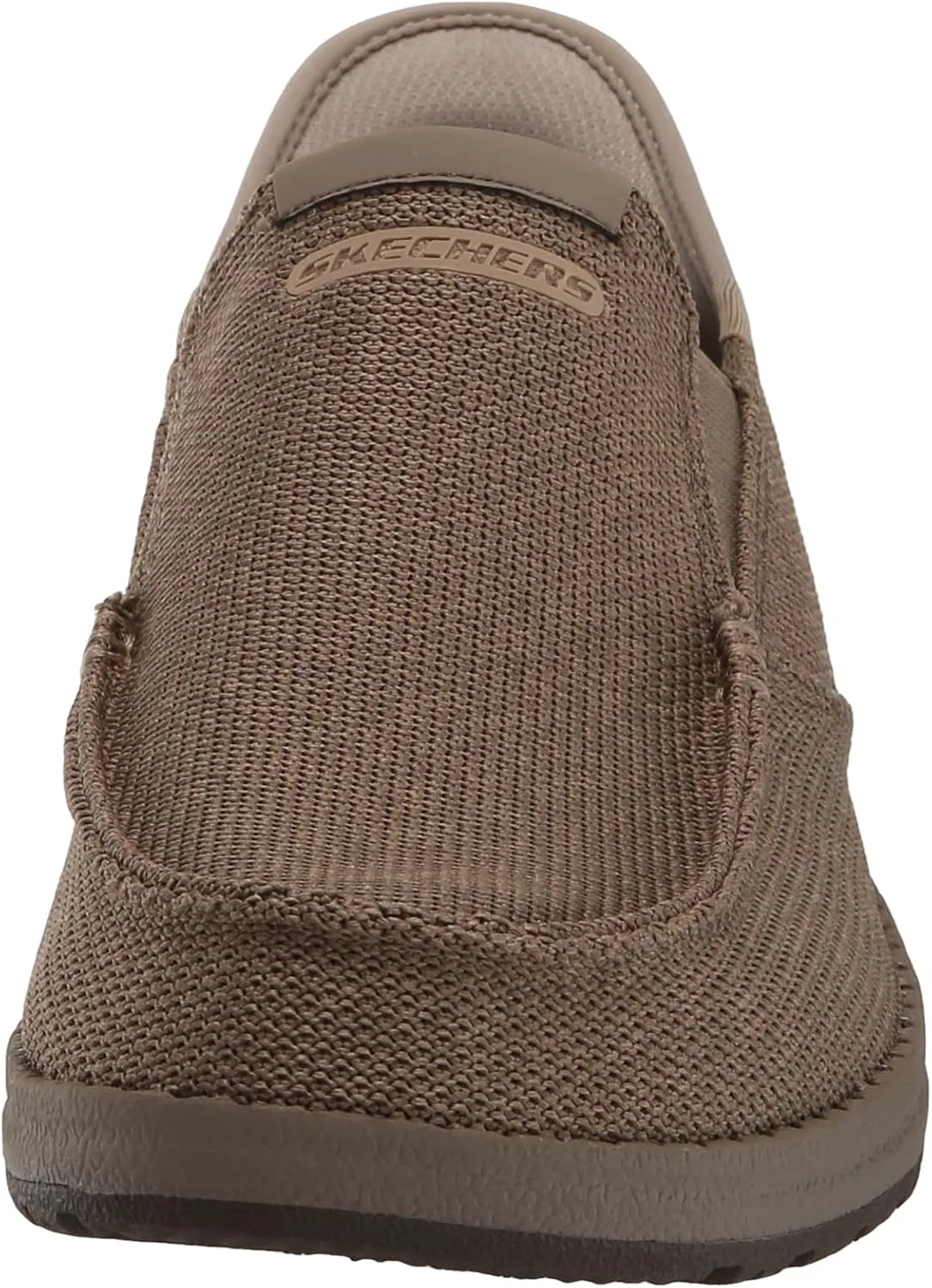 Мужские слипоны Skechers Melson Bentin 210596 с мокасиновым носком, Beige — фото 2