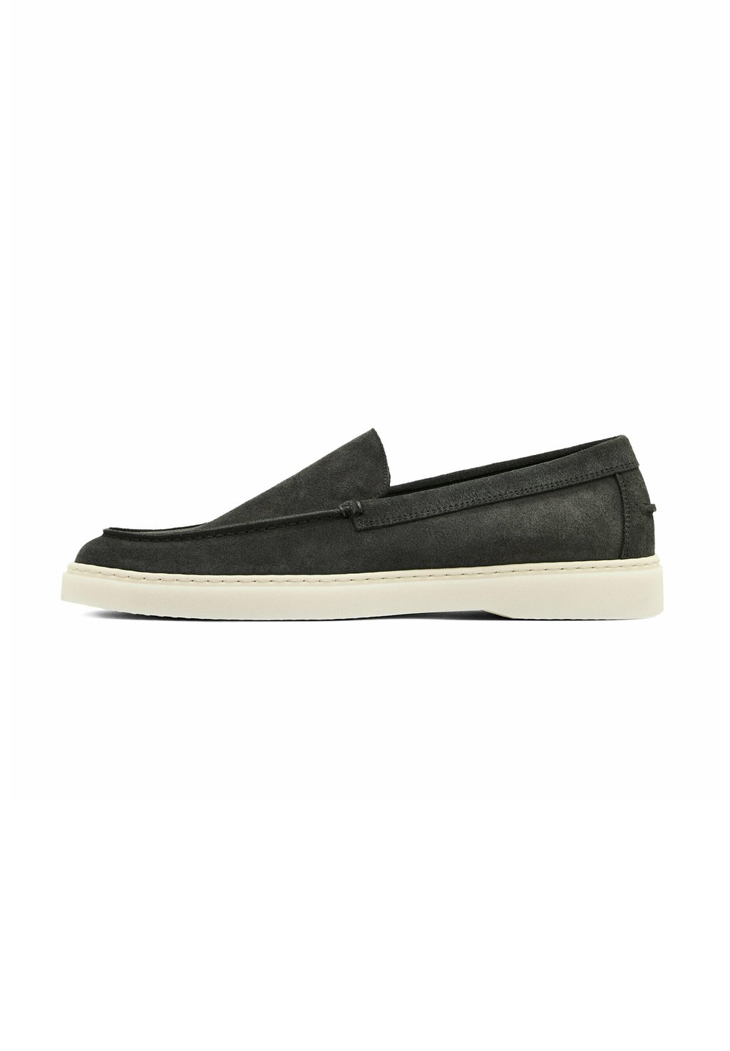 

Слипоны SPLIT WITH MOC TOE Massimo Dutti, серо-коричневый