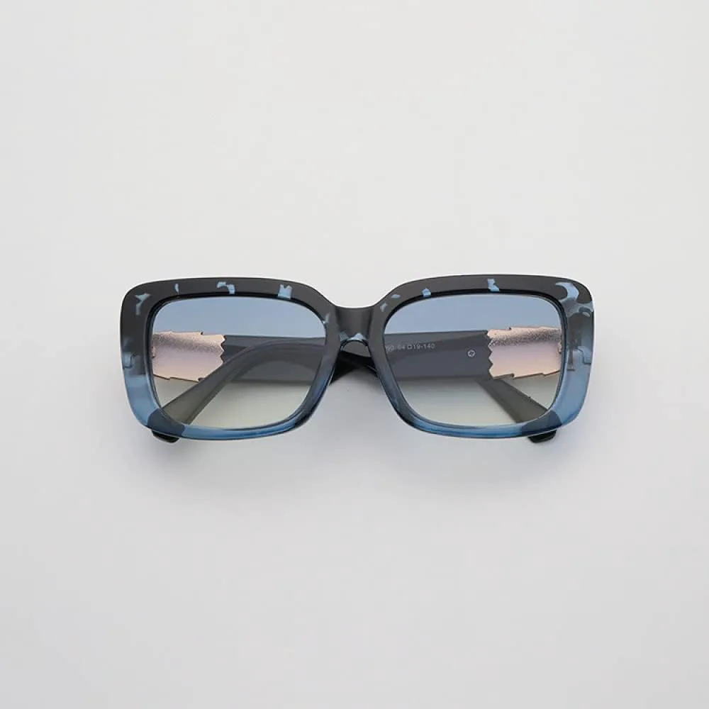 

Солнцезащитные очки в стиле ретро с градиентным переходом цвета «океан» в полной оправе для женщин, для активного отдыха на природе generic, Leopard Print