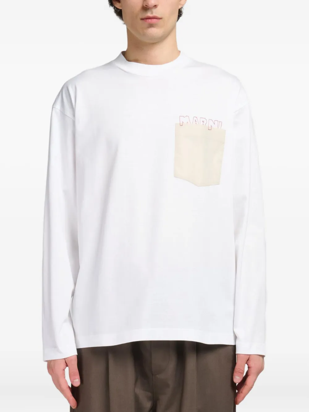 

Футболка из джерси Marni, белый