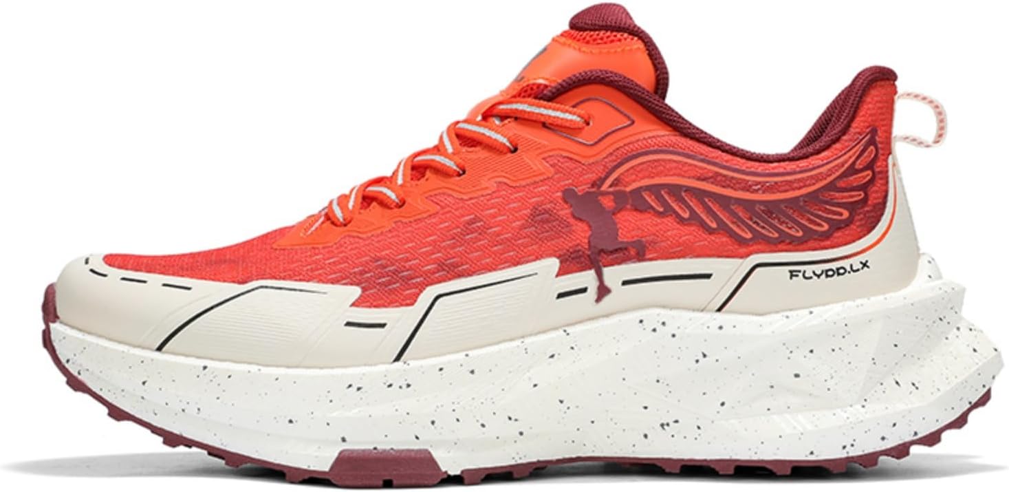 

Мужские и женские кроссовки для ходьбы по пересеченной местности с противоскользящей подошвой, нулевая разница высоты, широкая посадка, для тренировок в зале, кросс-тренинга, модные беговые кроссовки Flypp Lx, красный