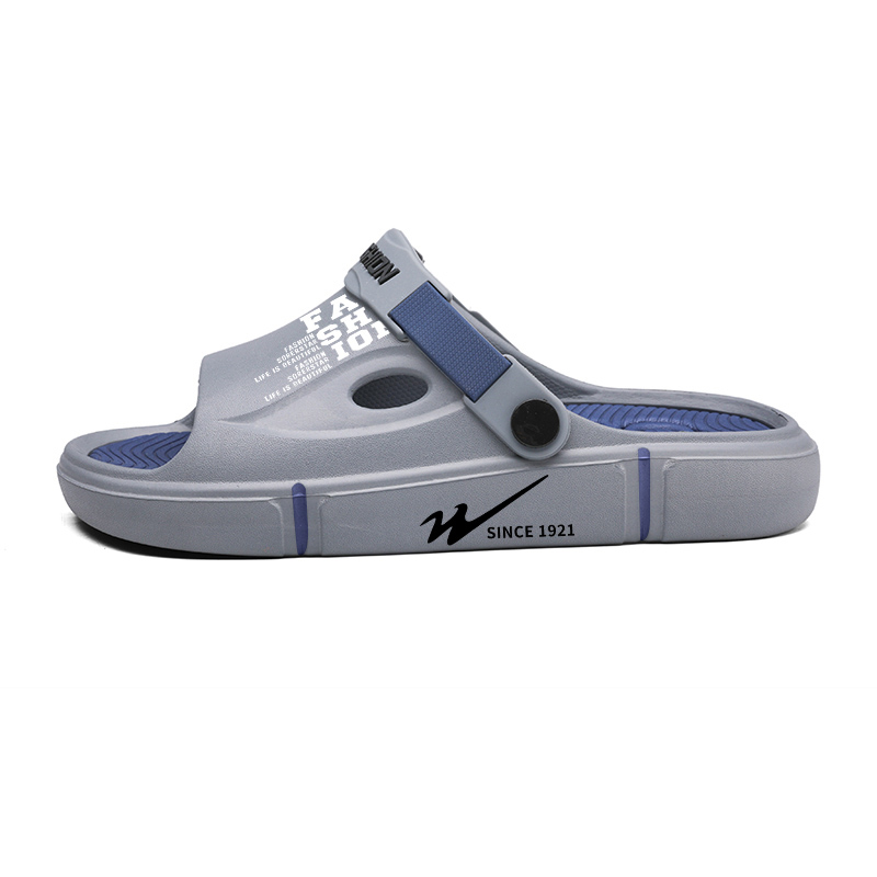 

Binary Скользоустойчивые антибактериальные шлепанцы унисекс серо-голубые, цвет Gray Blue