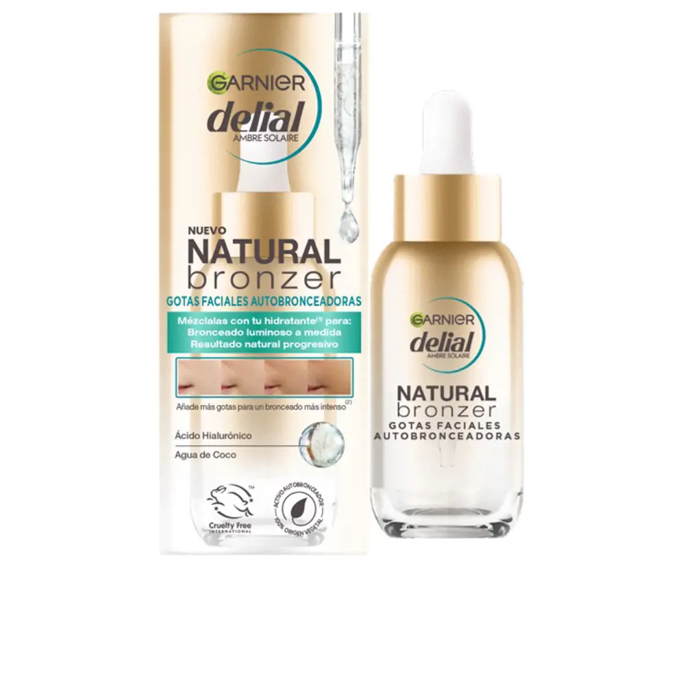 

Автозагар Natural bronzer gotas faciales autobornceadoras Garnier, 30 мл.