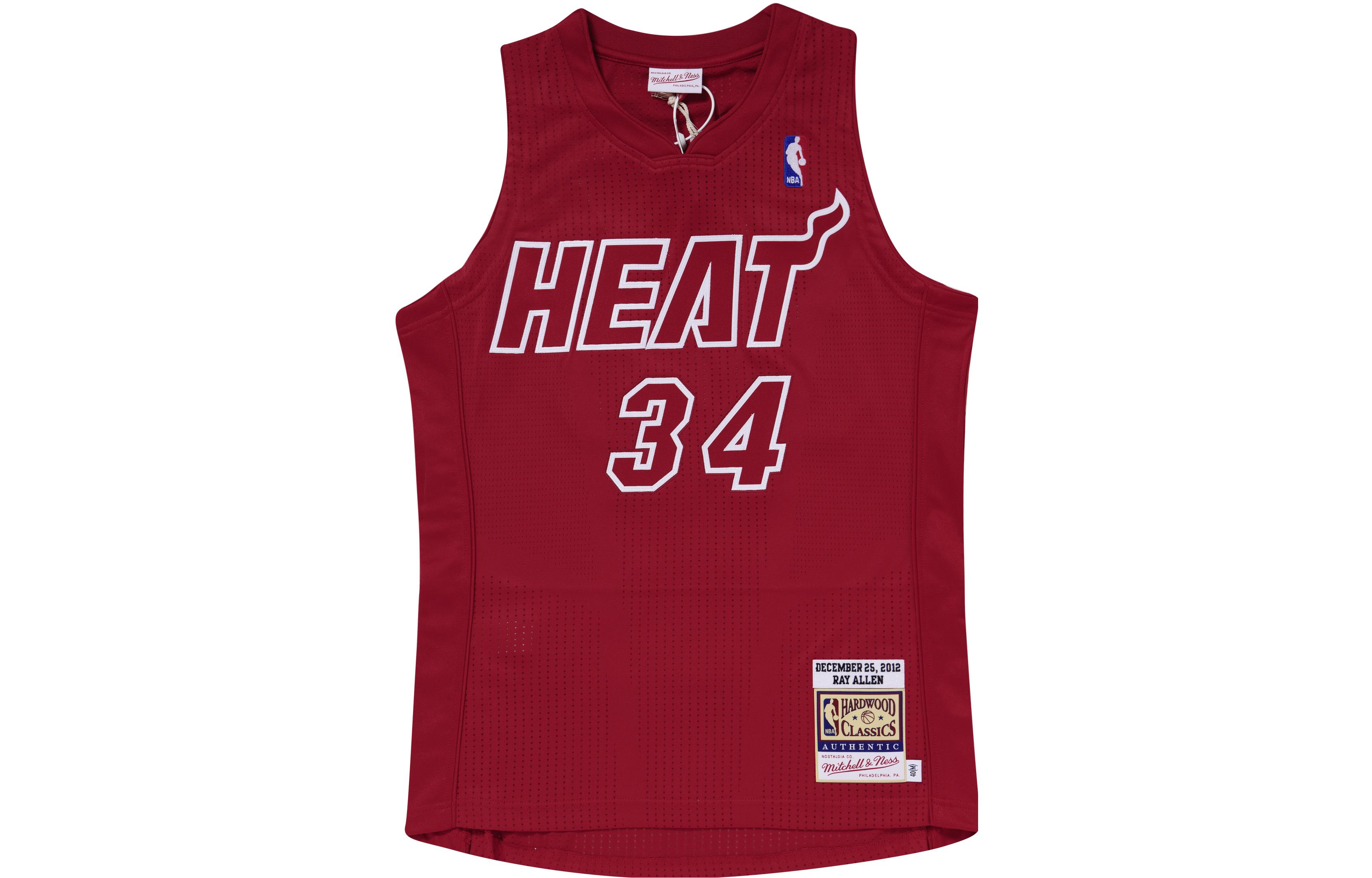 

Майка 'NBA Miami Heat 2012 Ray Allen' рождественская Mitchell & Ness, красная