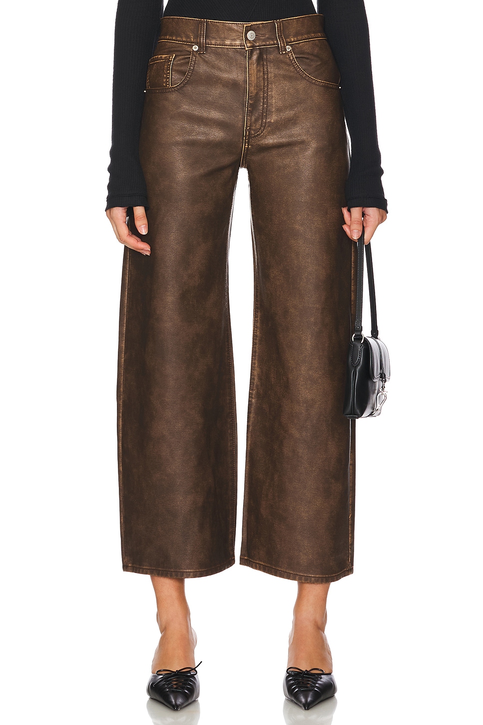 

Free People брюки миша из искусственной кожи Free People, оранжевый