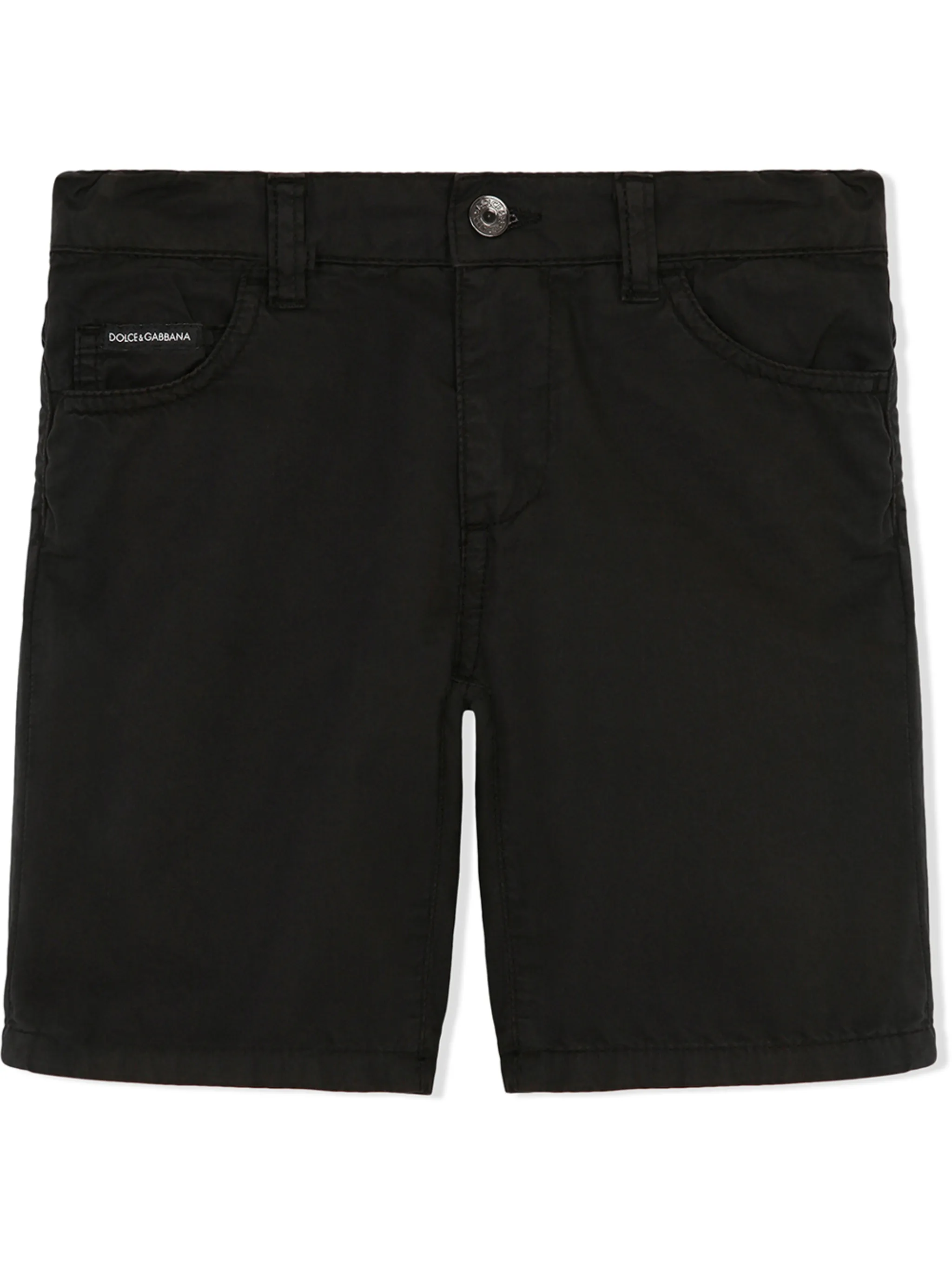 

Шорты с нашивкой-логотипом Dolce & Gabbana Kids, черный