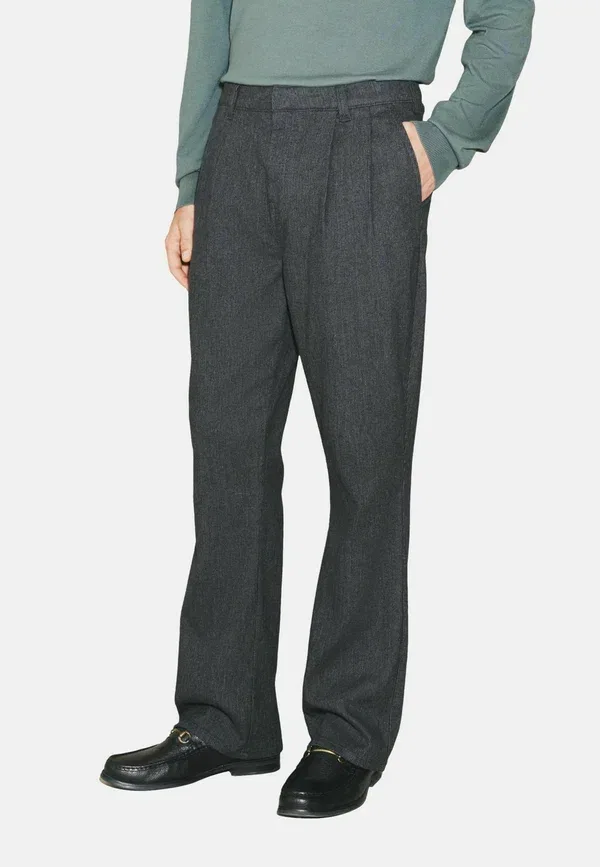 Брюки Regular fit edit bootcut Next, цвет тёмно-серый