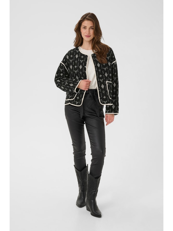 

Куртка CRNaomi Baggy fit в цвете Black Ethnic Bull Cream