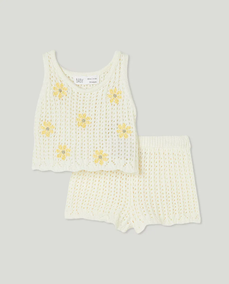 

Набор из двух предметов для малышки Baby El Corte Inglés, цвет 120 Crudo