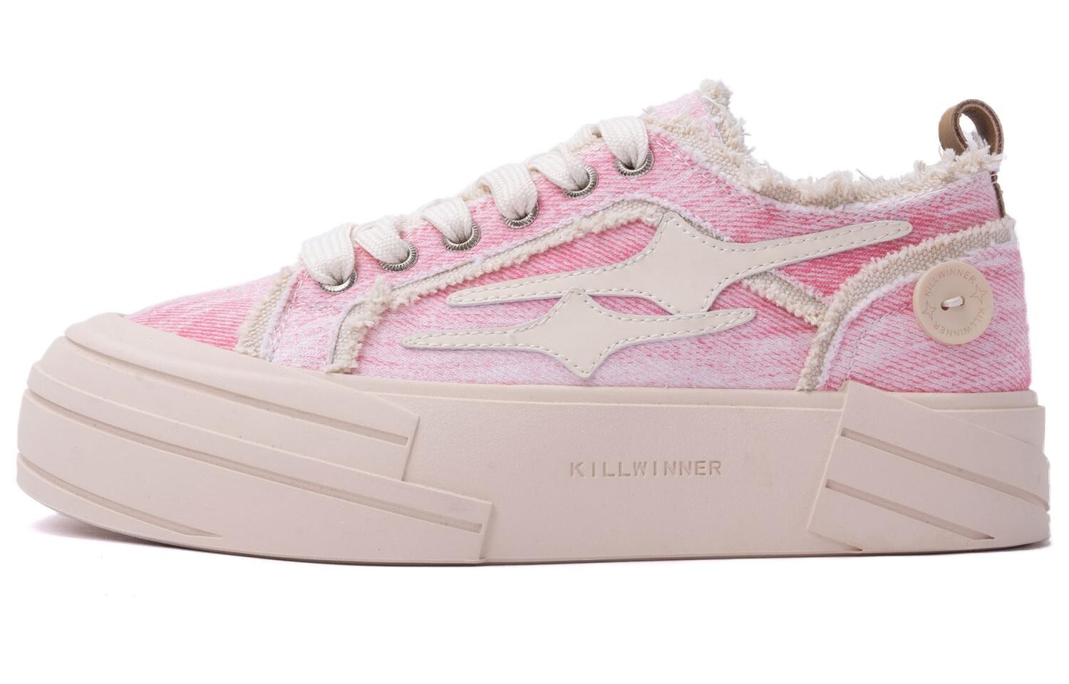 

Noah"s Ark Canvas Shoes Unisex Low-top Pink Killwinner