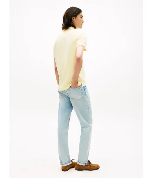 Полюс regular fit Tommy Hilfiger, желтый — фото 3