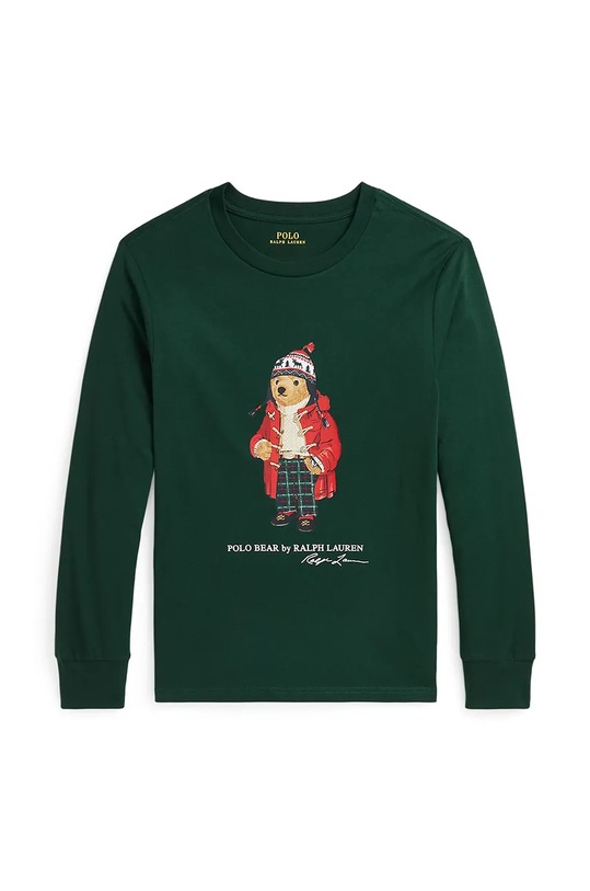

Детская хлопковая водолазка Polo Ralph Lauren, зеленый