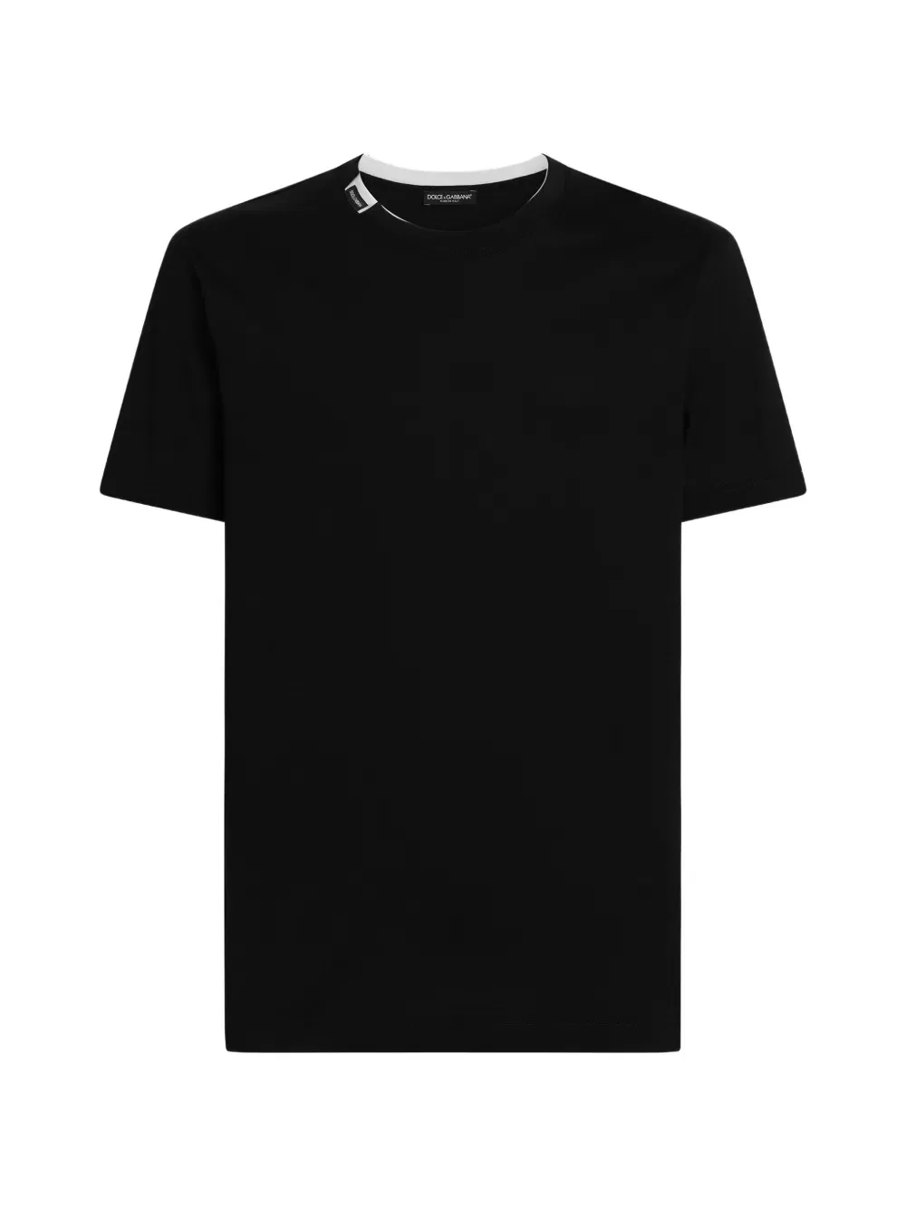Футболка из хлопкового трикотажа Dolce & Gabbana, черный