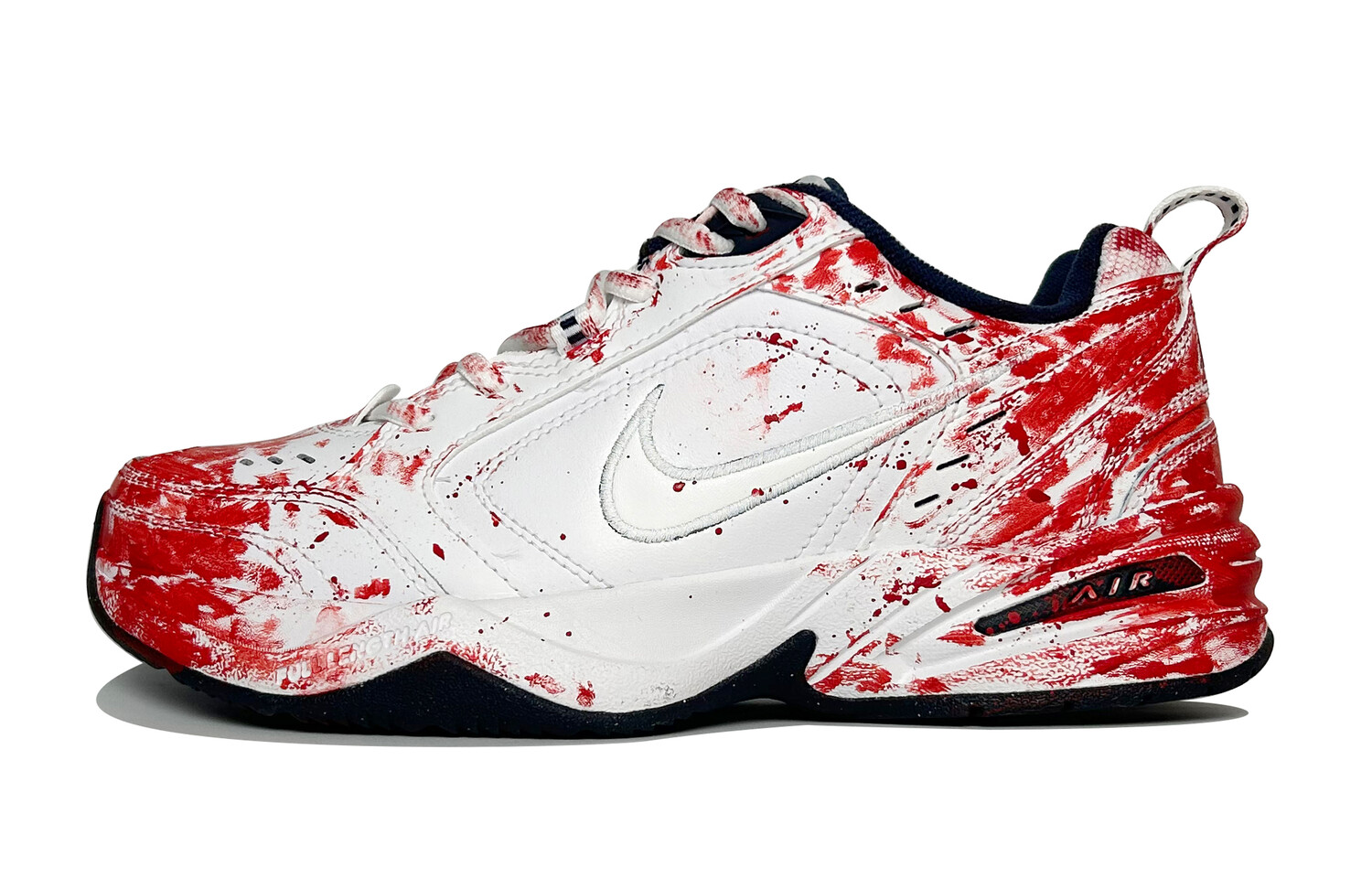 

Кроссовки Nike Air Monarch 4 Chunky Sneakers Unisex Low-top White, красный