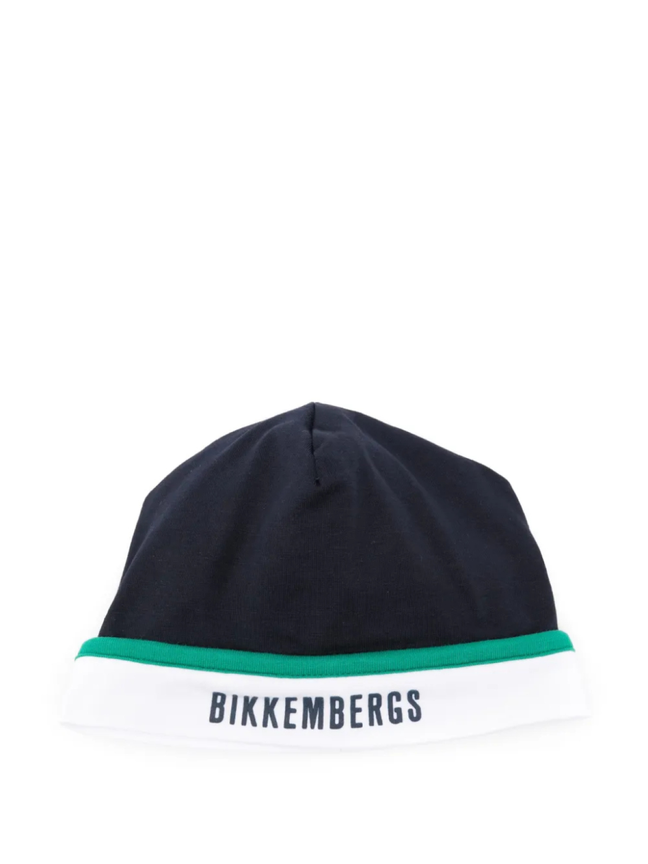 

Шапка-бини с вышитым логотипом BIKKEMBERGS KIDS, синий